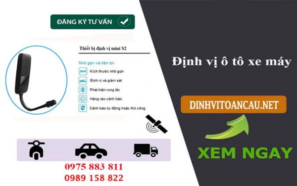Thiết bị định vị cho ô tô giá rẻ nhỏ gọn lắp giấu kín