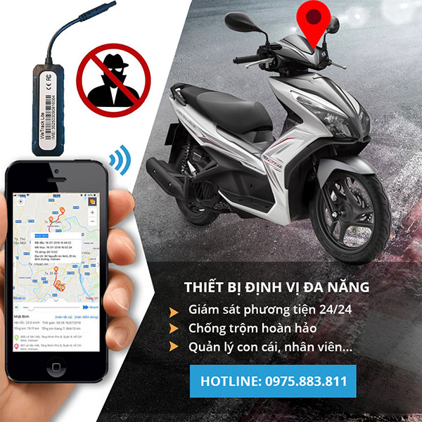 Lợi ích khi gắn thiết bị định vị cho xe máy